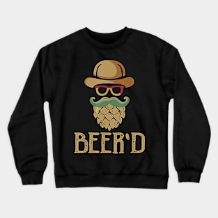 Beer'd Beer and Beard Lover Crewneck Sweatshirt